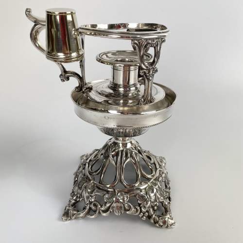 James Dixon and Son Silver Plated Chamber Stick - Candlestick image-2