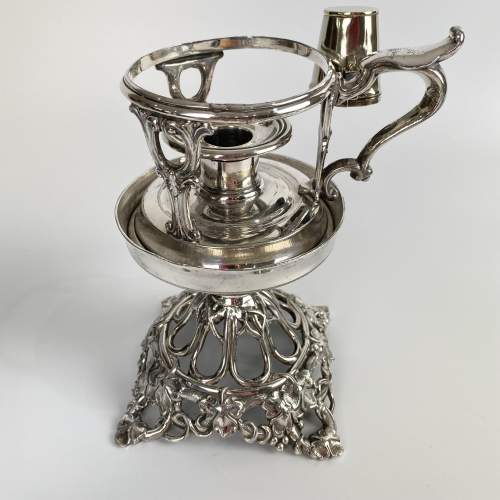 James Dixon and Son Silver Plated Chamber Stick - Candlestick image-4