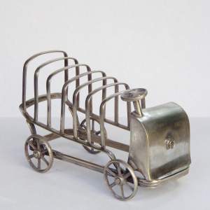 Edwardian Silver Plated Car Automobile Toastrack or Letter Rack