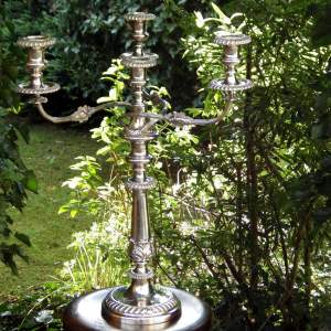Antique 19th Century Fine Quality Silver Plated Candelabra