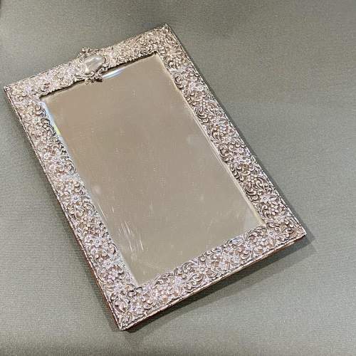 Victorian Silver Framed Mirror image-2