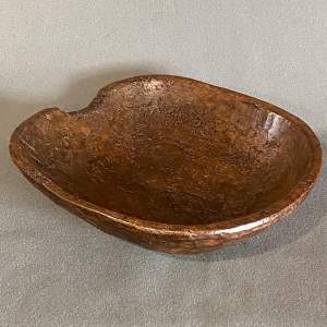 18th Century Carved Root Bowl
