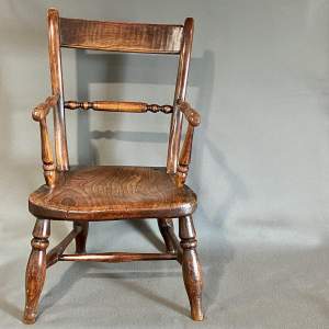 18th Century Childs Oak and Elm Chair