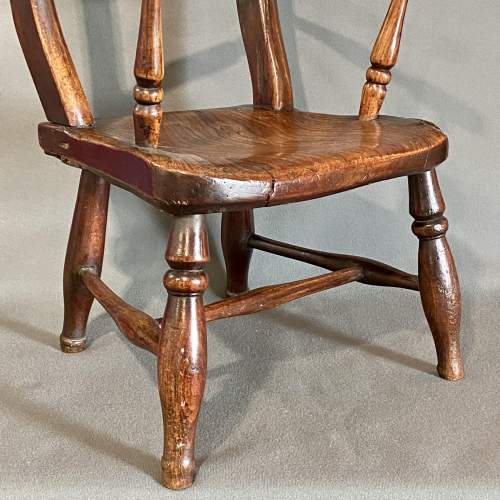 18th Century Childs Oak and Elm Chair image-3