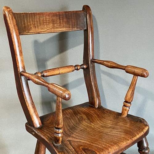 18th Century Childs Oak and Elm Chair image-4