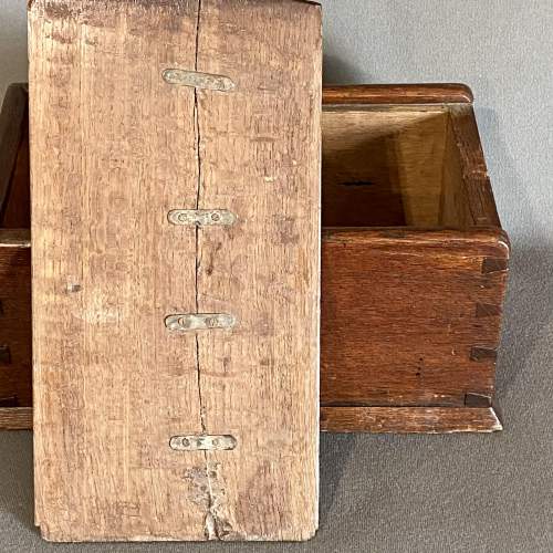 18th Century Oak Table Salt or Spice Box image-5