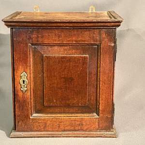 18th Century Oak Spice Box