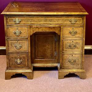 George III Walnut Kneehole Desk