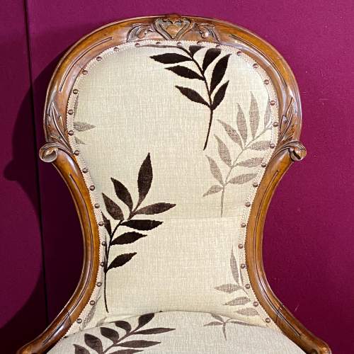 Victorian Mahogany Framed Nursing Chair image-4
