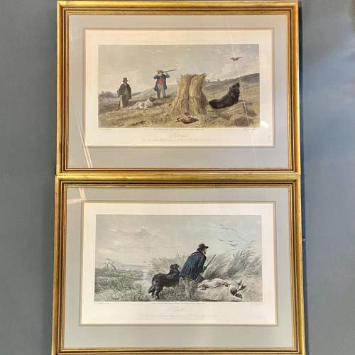 Pair of Gilt Framed Hunting Engravings image-1