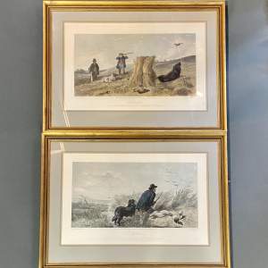 Pair of Gilt Framed Hunting Engravings