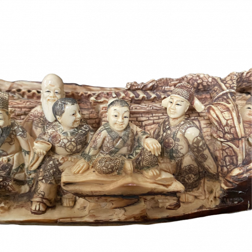 Exceptional Carved Fossilized Mammoth Tusk image-4