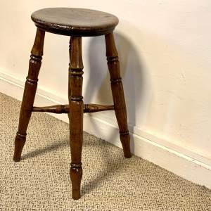Victorian Ash and Elm Kitchen Stool