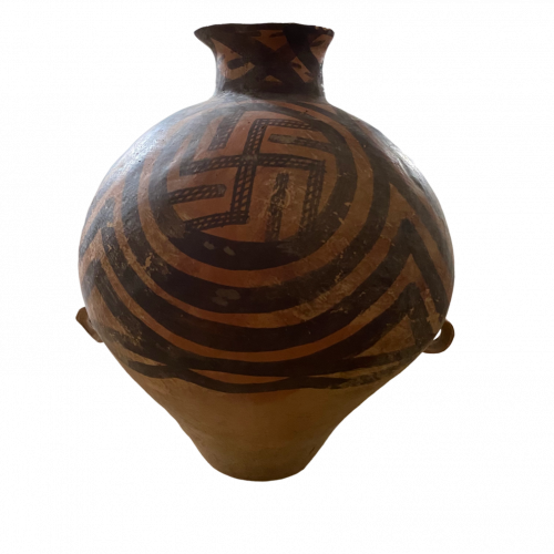 Chinese Neolithic Painted Vessel with Swastikas 3rd millennium BC image-4