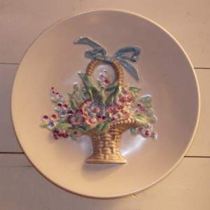 Clarice Cliff My Garden Basket of Flowers Wall Plate