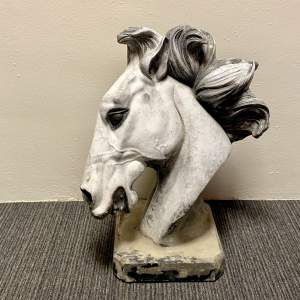 Vintage Stone Horses Head