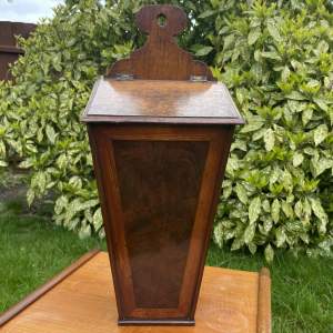 A 19th Century Oak Wall Hanging Candle Box
