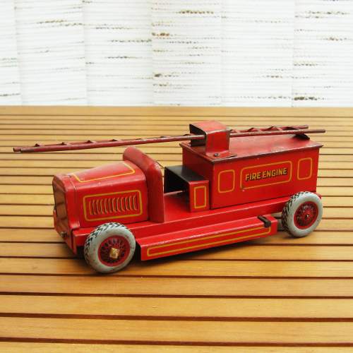 Chad Valley Tinplate Toy Fire Engine image-2