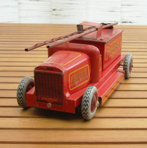 Chad Valley Tinplate Toy Fire Engine image-3