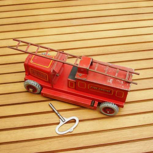 Chad Valley Tinplate Toy Fire Engine image-6