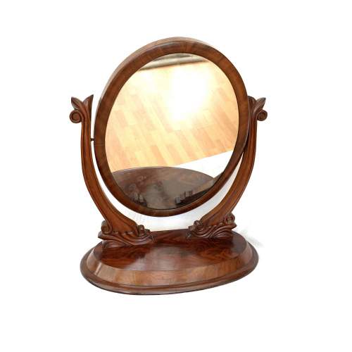 A Flame Mahogany Dressing Mirror ~ Victorian image-2