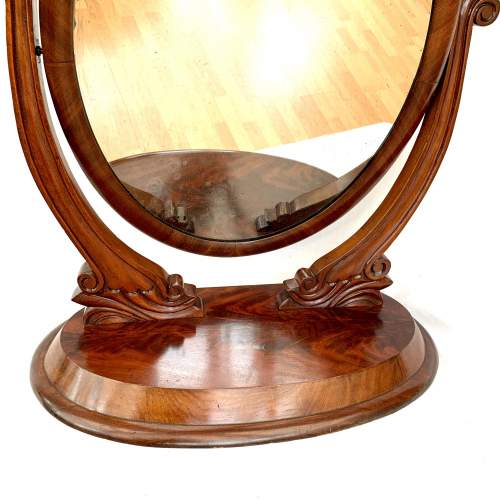 A Flame Mahogany Dressing Mirror ~ Victorian image-4
