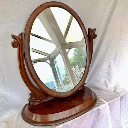 A Flame Mahogany Dressing Mirror ~ Victorian image-5