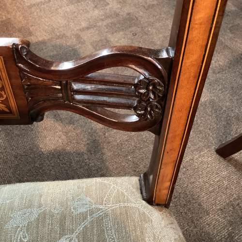 Set of Six Inlaid Regency Dining Chairs image-5