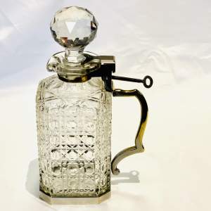 Rare 19th Century Betjemans Lockable Glass Decanter
