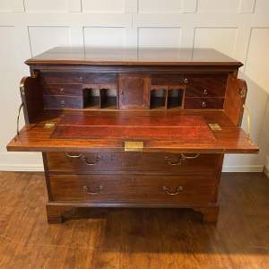 Oak and Mahogany Secretaire Chest of Drawers - Early 19th Century