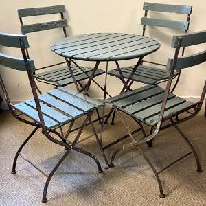 Vintage Garden Table and Four Chairs