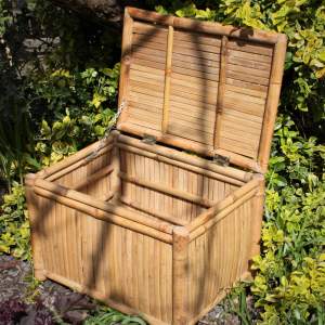 Versatile 20th Century Bamboo Storage Box