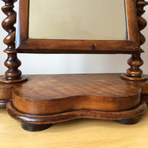 Antique Mahogany Dressing Table Mirror with Barleytwist Supports image-4