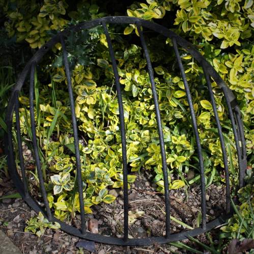 Handcrafted Iron Hay Bale Stand or Planter image-1