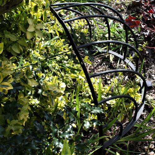 Handcrafted Iron Hay Bale Stand or Planter image-3