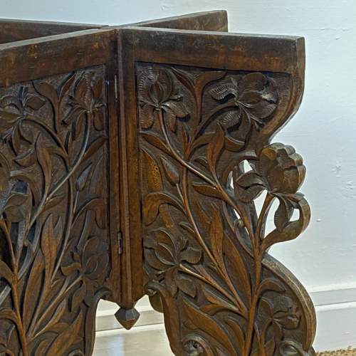 Heavily Carved Occasional Table image-6