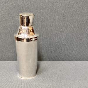 Silver Plated Three Part Cocktail Shaker