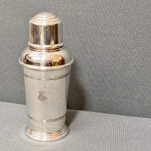 Silver Plated Four Part Cocktail Shaker