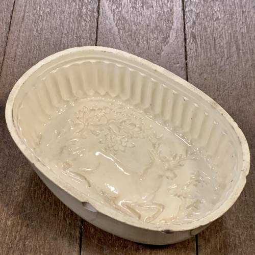 Antique Creamware Deer Jelly Mould image-1