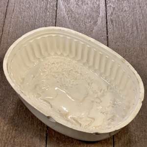 Antique Creamware Deer Jelly Mould