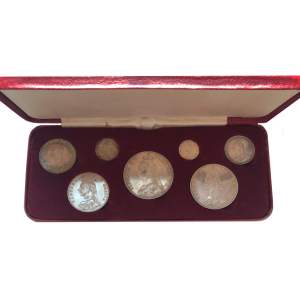 1887 Jubilee Silver Specimen 7 Coin Set
