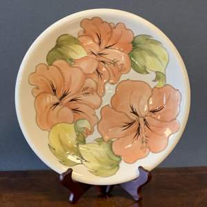 William Moorcroft Large Floral Plate