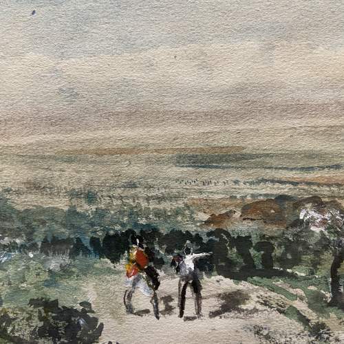 Watercolour Hawking on the Thames Estuary by Esmond Knight image-3