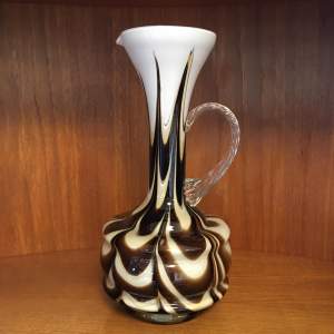 Vintage Empoli Marbled Glass Vase