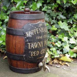 Koppenhagens Fine Old Tawny Port 20th Century Coopered Oak Barrel