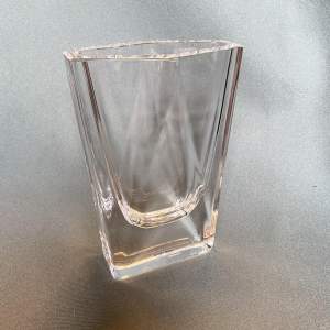 Kosta Boda Crystal Art Glass Angular Vase