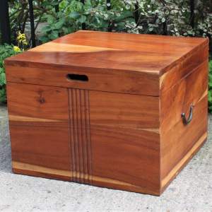 Compact Hardwood Storage Box