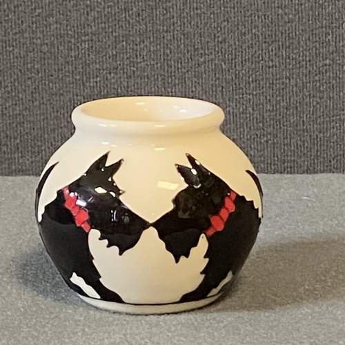 Small Scottie Dog Moorcroft Vase image-1