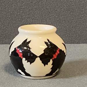 Small Scottie Dog Moorcroft Vase