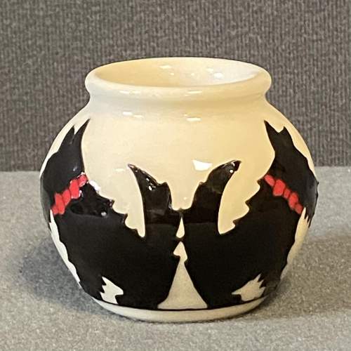 Small Scottie Dog Moorcroft Vase image-2